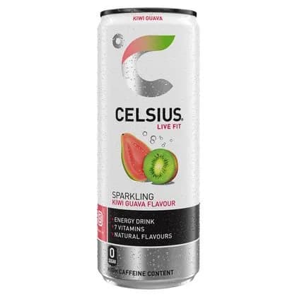 Celsius Live Fit Sparkling Kiwi Guava Flavour