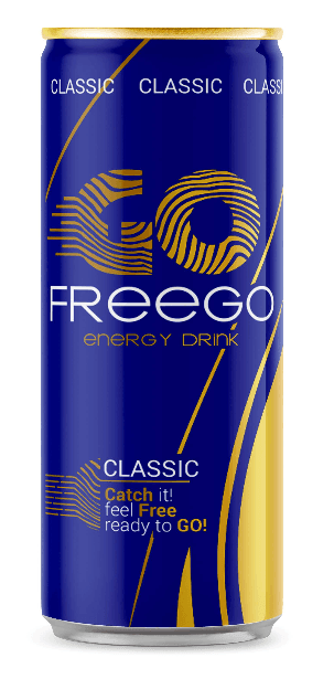 Freego Classic Energy Drink (24 x 0,25 Liter Blik)