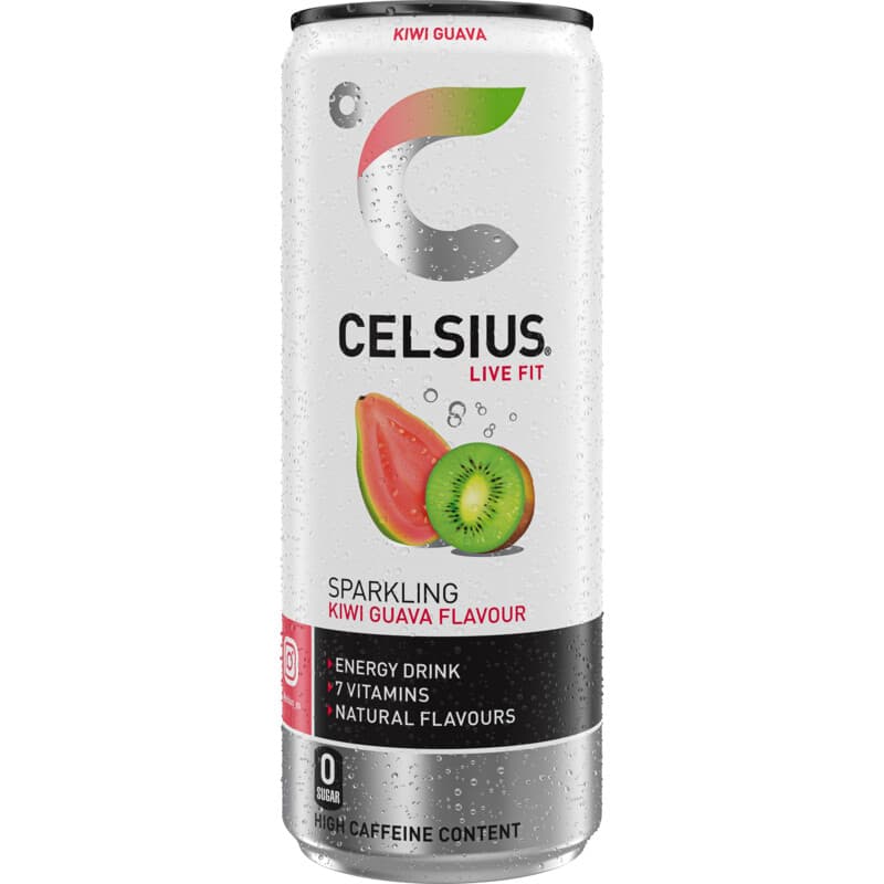 Celsius Kiwi Guava (12 x 0,25 liter blikken NL)