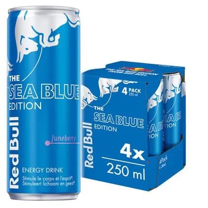 Energy Drink Sea Blue Edition Juneberry 4-Pack 25 cl