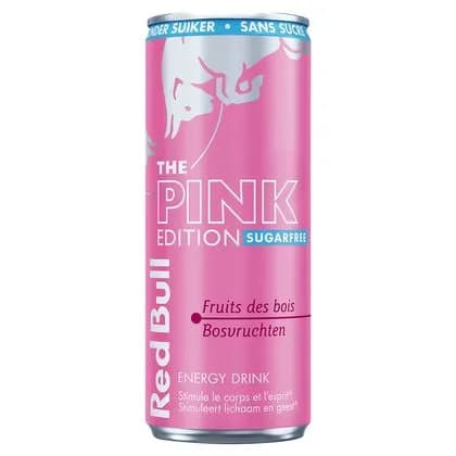 Energy Drink Pink Edition Sugarfree Bosvruchten 25 cl
