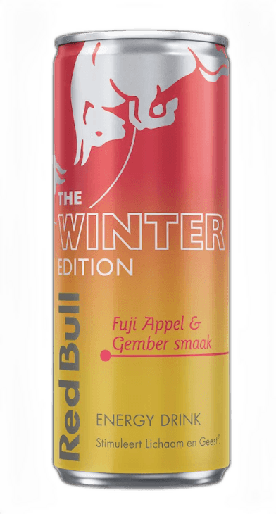 Red Bull Energy The Winter Edition (12 x 0,25 liter blikken NL) Fuji Appel & Gember