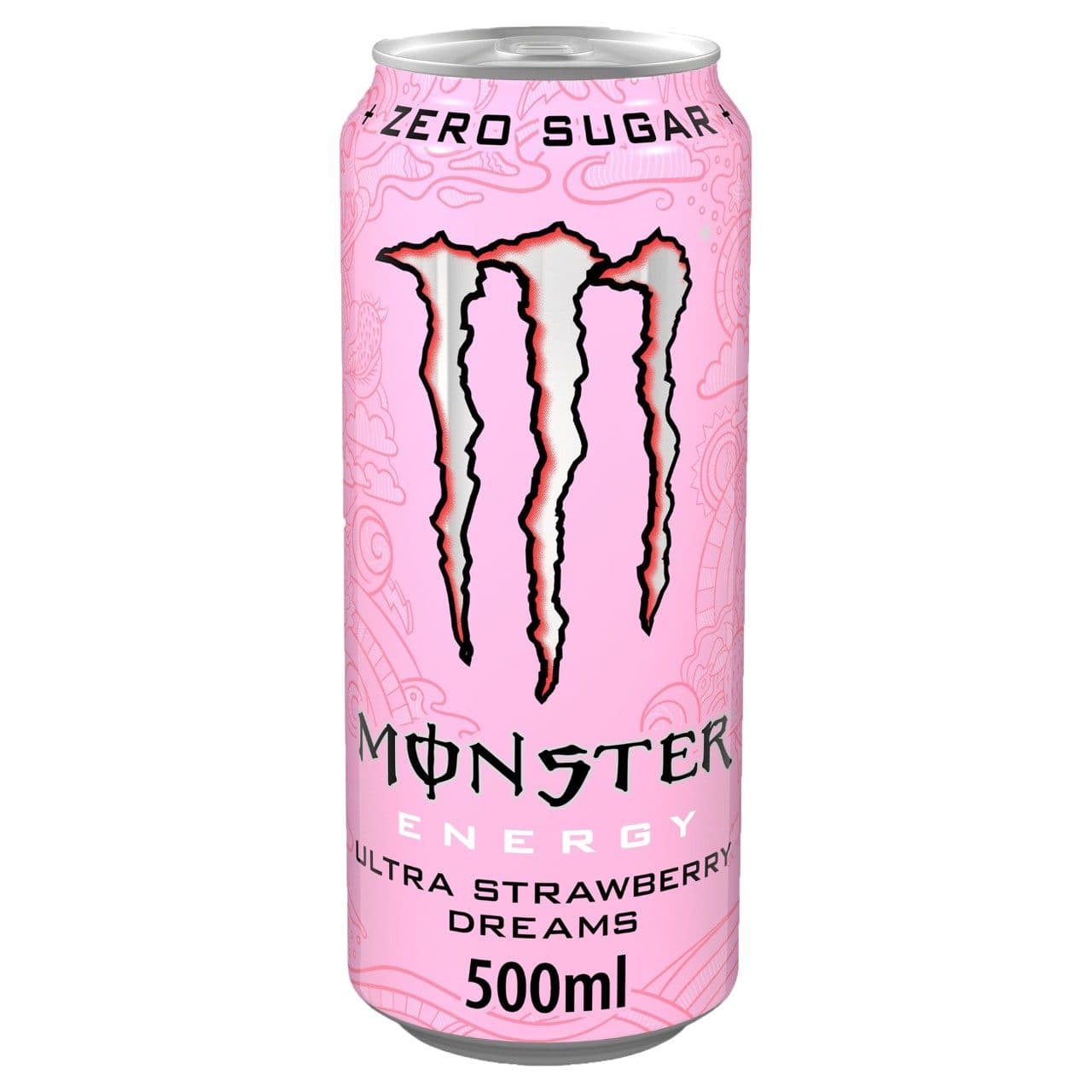 Monster Ultra Strawberry Dreams 50cl Energy Blikjes Tray 12 Stuks