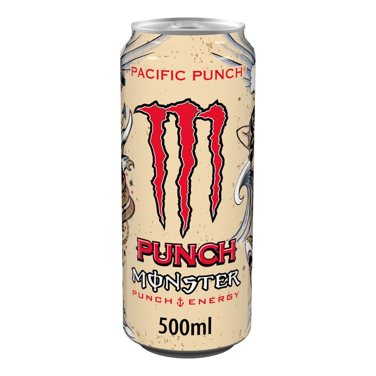 Monster Pacific Punch Energy Drink Blikjes 50cl Tray 12 Stuks