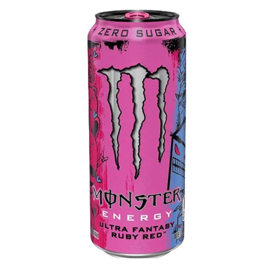 Monster Ultra Fantasy Ruby Red Energy Drink Blikjes 50cl Tray 12 Stuks