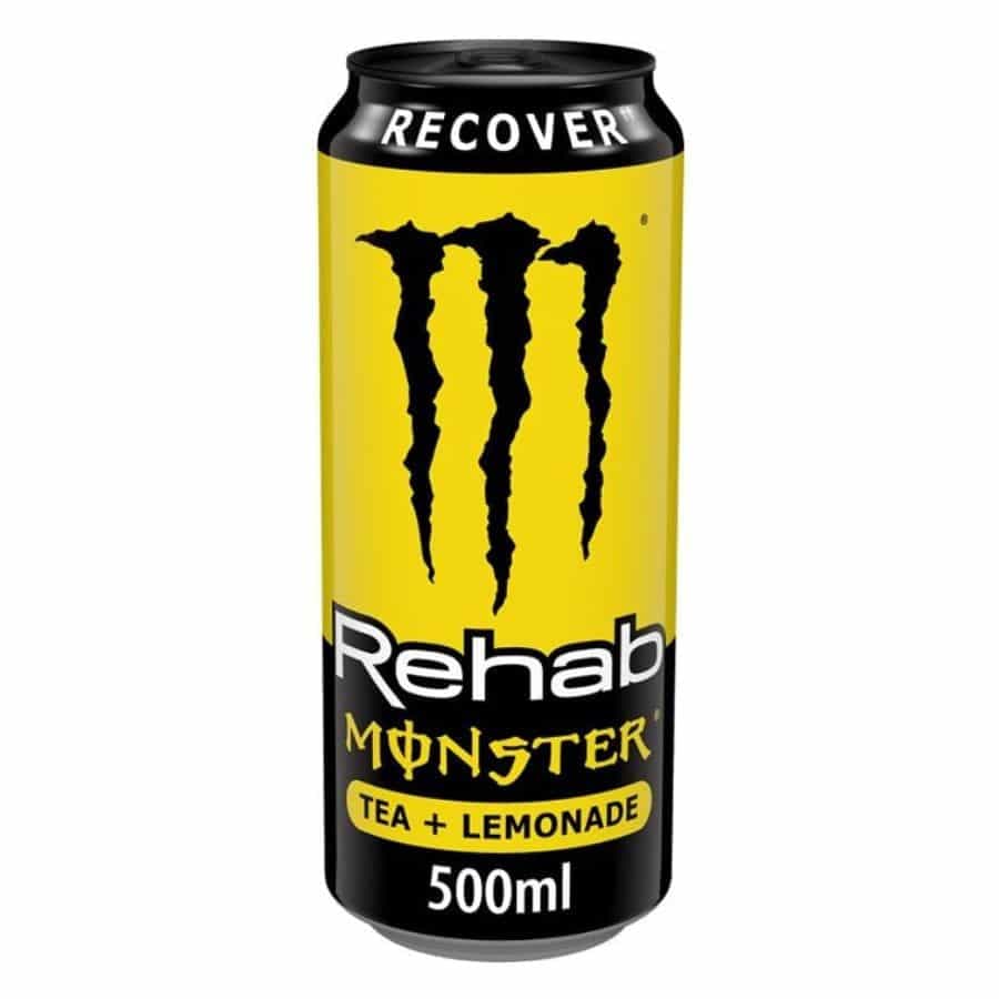 Monster Juiced Rehab Tea Lemonade Energy Drink Blikjes 50cl Tray 12